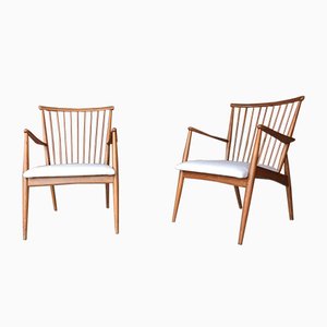 Set of Lounge Chairs by Arno Lambrecht, 1950s