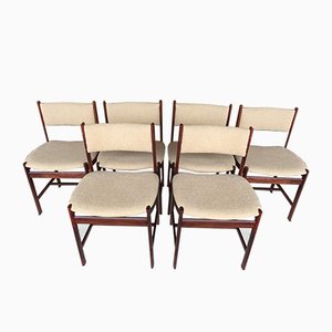 Danish Rosewood Chairs, 1960s, Set of 6