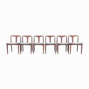 Dänische Juliane Stühle aus Teak von Johannes Andersen, 1960er, 6er Set