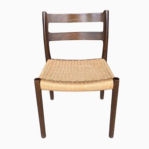 Dänischer Teak Eiche Stuhl von Niels O. Møller