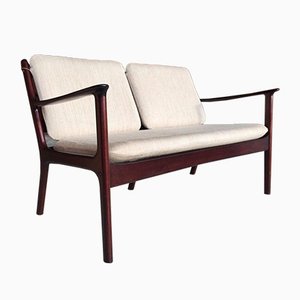 Dänisches Modell Pj112 Mahagoni Sofa von Ole Wanscher für Poul Jeppesen, 1960er