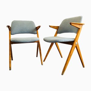 Fauteuils Triva Mid-Century en Teck de Nordiska, 1950s, Set de 2