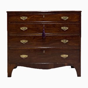 Antique George III Flamed Mahogany Chest of Drawers