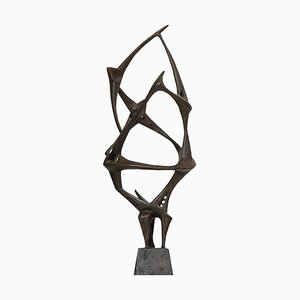 Hjalmar Ekberg, Abstract Sculpture, 1960s, Wood