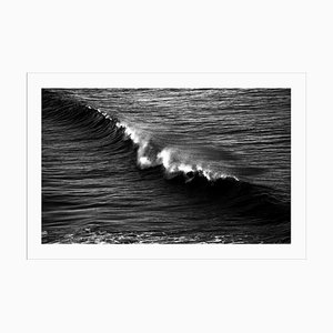 Black and White Seascape of Los Angeles Crashing Wave, 2021, Contemporary Photograph