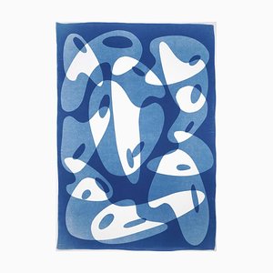 Artisanale Cyanotype, 2021, Aquarelle sur Papier
