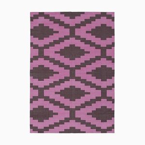 Tapis Dhurrie Marron