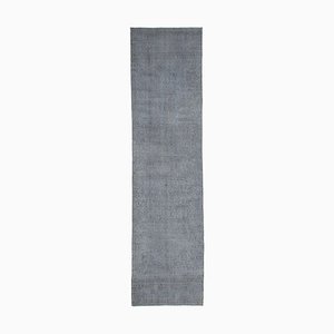 Grau Eingefärbter Läufer Teppich