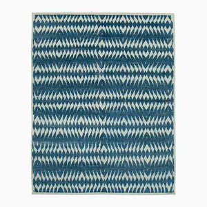Blauer Marokkanischer Vintage Teppich