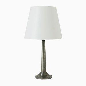 Swedish Modern Pewter Table Lamp