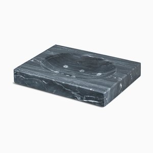 Grey Bardiglio Marble Soap Dish from Fiammettav Home Collection
