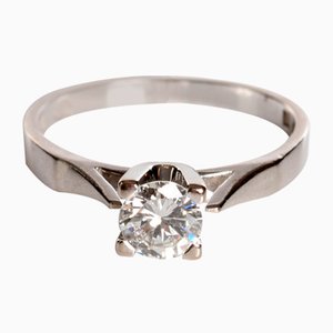 Diamond Solitaire Ring aus 18 Karat, 1986