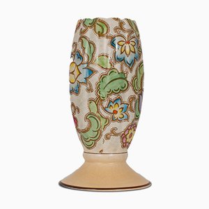 Small English Ceramic Flower Vase, 1940s