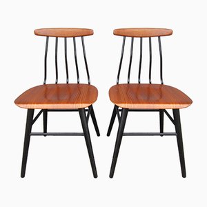 Scandinavian Teak Dining Chairs by Albin Johansson for Hyssna, 1958, Set of 2
