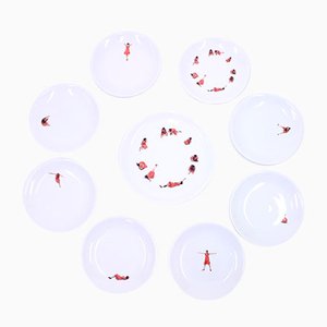 Snow White Plates by Antonia Astori & Ron Gilad for Driade, 2007, Set of 9