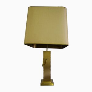 Large Gilded Table Lamp from Deknudt, Belgium, 1970s