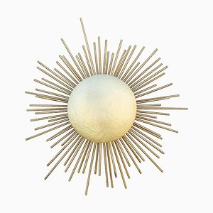 Sconce In Hammered Brass