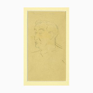 Laurent Bonet - Young Boy - Dibujo original sobre papel de Laurent Bonet - década de 1880