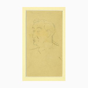 Laurent Bonet - Young Boy - Original Drawing on Paper by Laurent Bonet - 1880s