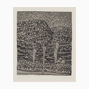 Nunzio Gulino - Landscape - Original Etching by Nunzio Gulino - 1970