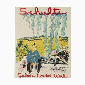 Affiche d'Exposition Schulte, Imprimé Offset, Fin 20ème Siècle