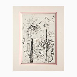 Gemma D'amico - Landscape - Encre Originale sur Papier - 1941
