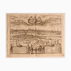 Georg Braun, Franz Hogengerg - Vue de Maastricht, Pays-Bas - 16ème Siècle