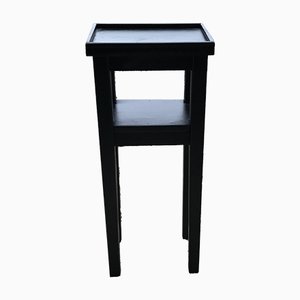 Small Art Deco Black Side Table, 1930s