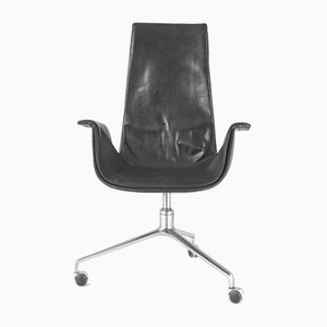 Modell Fk 6725 Tulip Chair mit hoher Rückenlehne von Fabricius Kastholm für Kill International, 1964