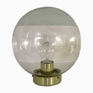 Lampada da soffitto o da parete sferica in vetro soffiato a mano di Raak, anni '60