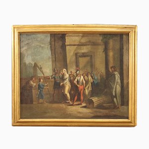 Antique Italian Religious Painting, 18th-Century