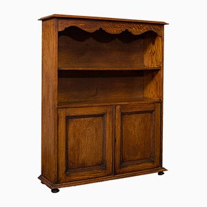 Antique Oak Headmaster's Office Bookcase, 1910s