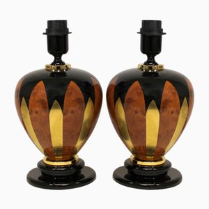 French Table Lamps, 1970s, Set of 2
