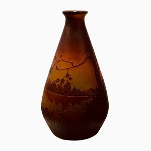 Antique Glass Vase from D´Argental