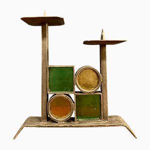 Brutalist Style Candleholder, 1960s