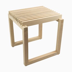 Tabouret Cut Trap Cutter en Chêne par Niels Hvass