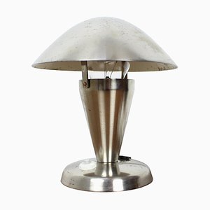 Lámpara de mesa Bauhaus Art Déco cromada, años 30