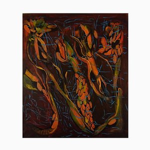 Ivy Lysdal, acrílico sobre lienzo, modernista abstracto, 1997