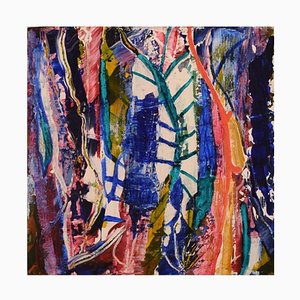 Ivy Lysdal, acrílico sobre lienzo, modernista abstracto, finales del siglo XX