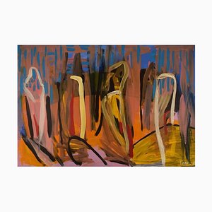 Ivy Lysdal, acrílico sobre lienzo, modernista abstracto, 2008