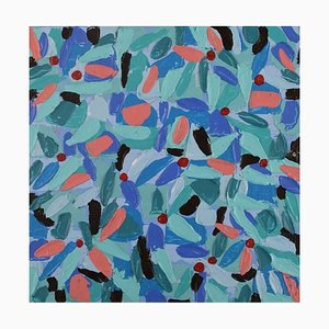 Ivy Lysdal, acrílico sobre lienzo, modernista abstracto, finales del siglo XX