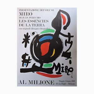 Affiche Lithographique Joan Miró, In Milione, 1969