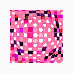 Dadodu - PInk Composition - Original Giclée Print - 2010