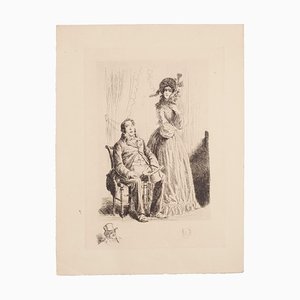 Auguste Brouet - the Rich - Gravure Originale d'Origine - Début 20ème Siècle