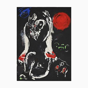 Litografía original de Marc Chagall - Isaías - 1956