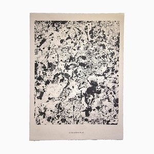 Litografia originale - 1959. Jean Dubuffet - Life Burning Soil