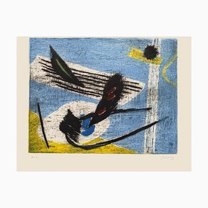 Henri Goetz - a Surrealist Composition - Original Etching - 1970s