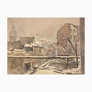 Jacques Tillier - Snow Sua Paris (Paris Snow on) - 1960s