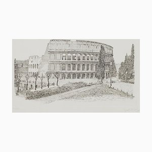 Giuseppe Malandrino - Colosseo - Original Etching - 1970s