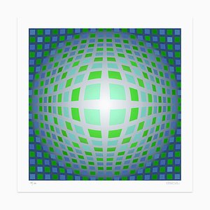 Dadodu - Green Composition - Original Giclée Druck - 2010